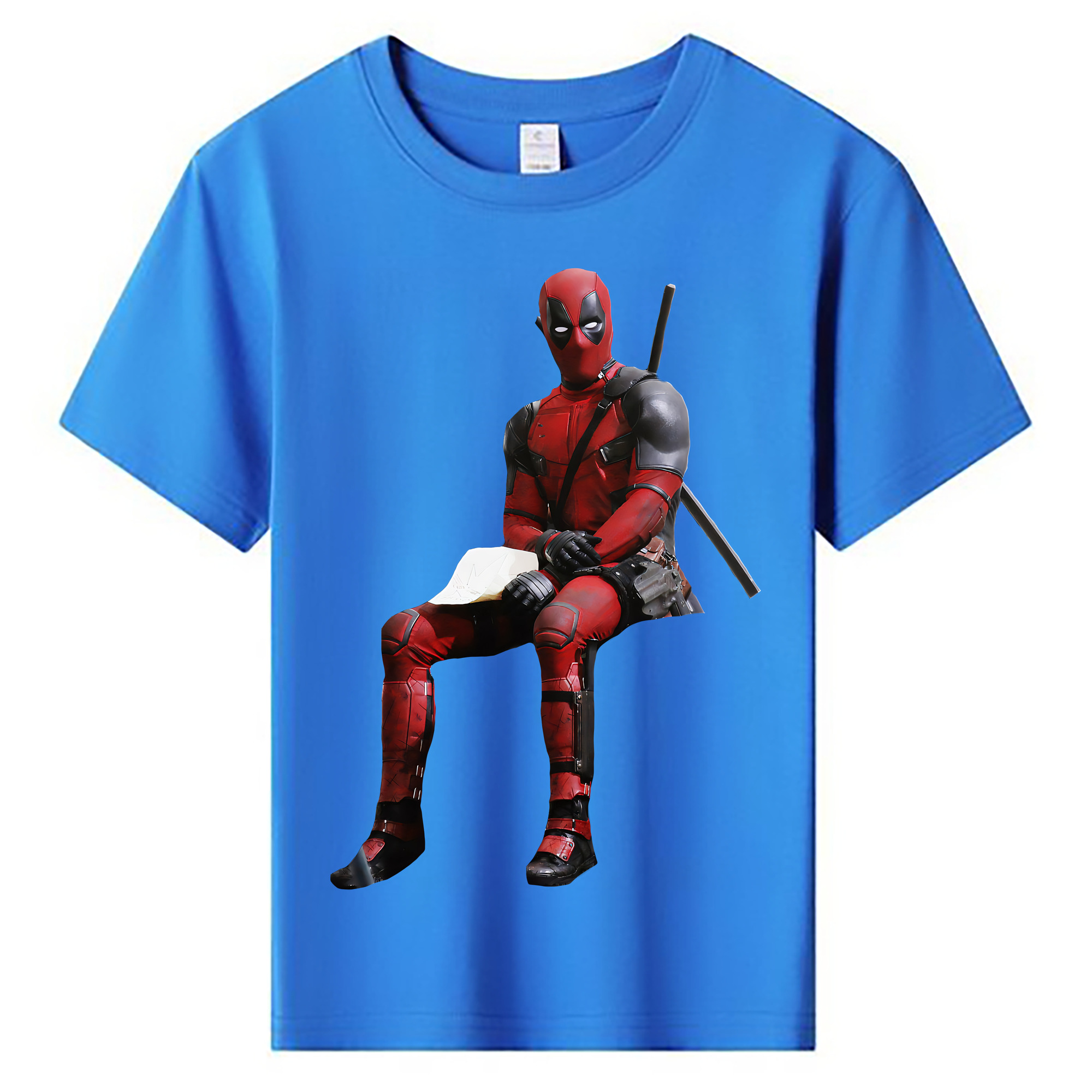 （画像用） Deadpool デッドプール 綿100％キッズTシャツ（フロントプリント）